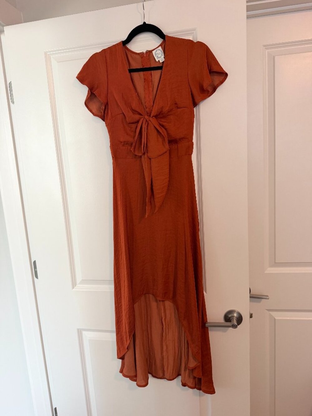Orange Midi Dress